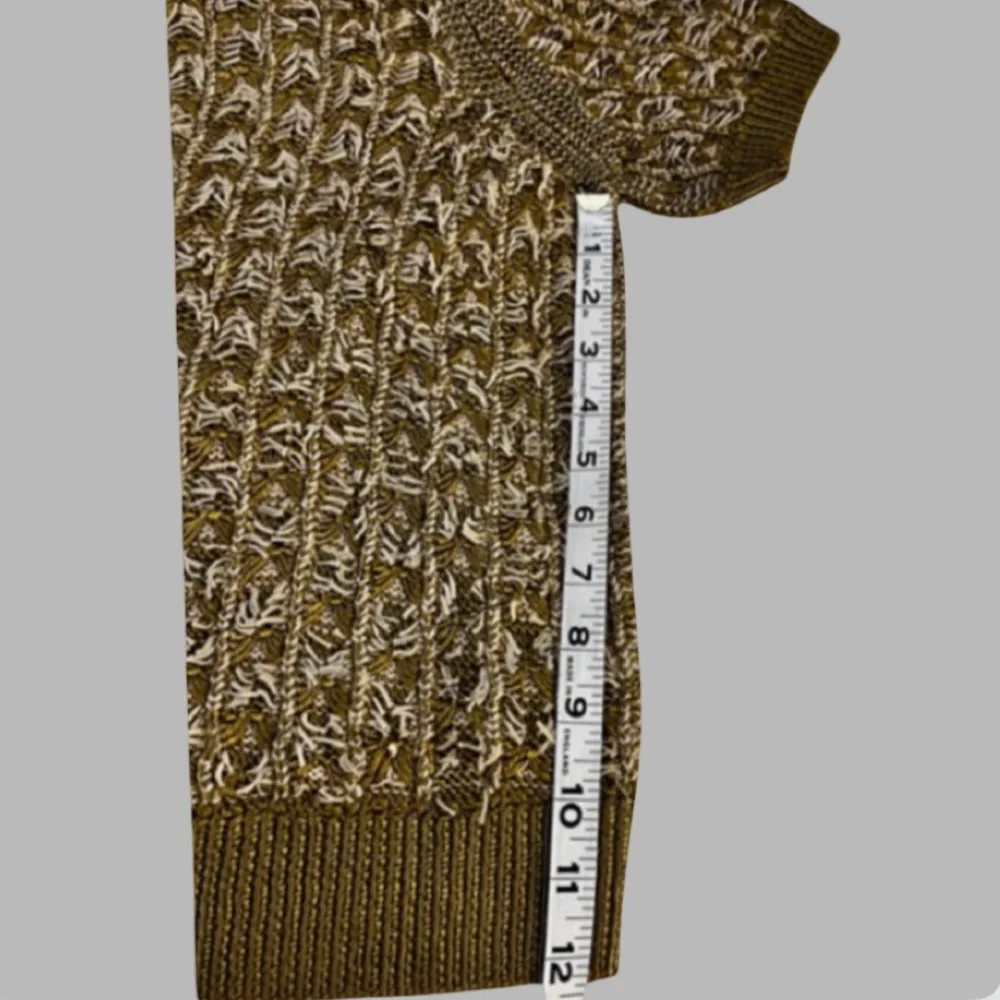 NWT Lafayette 148 New York Textured Stitch Crewneck Sweater Size S